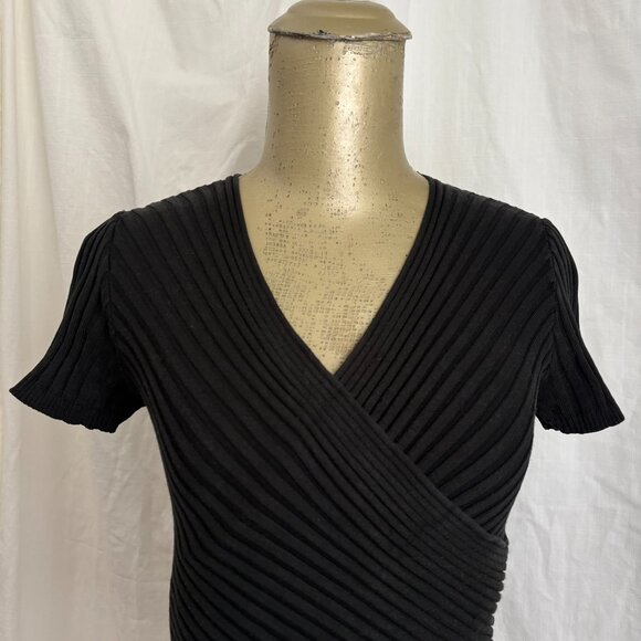 Cache Silk Knit Wrap Top S - Picture 4 of 6
